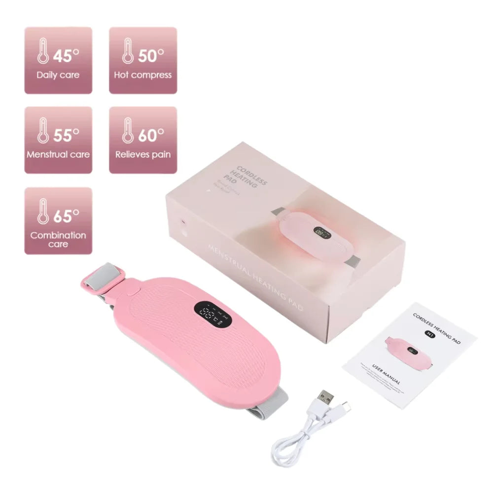 Electric Heating Pad Menstrual Cramp Massager