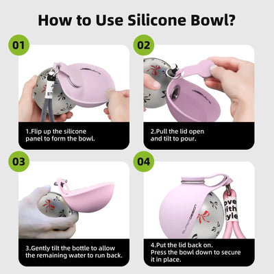 2-in-1 Portable Dog Water Bottle