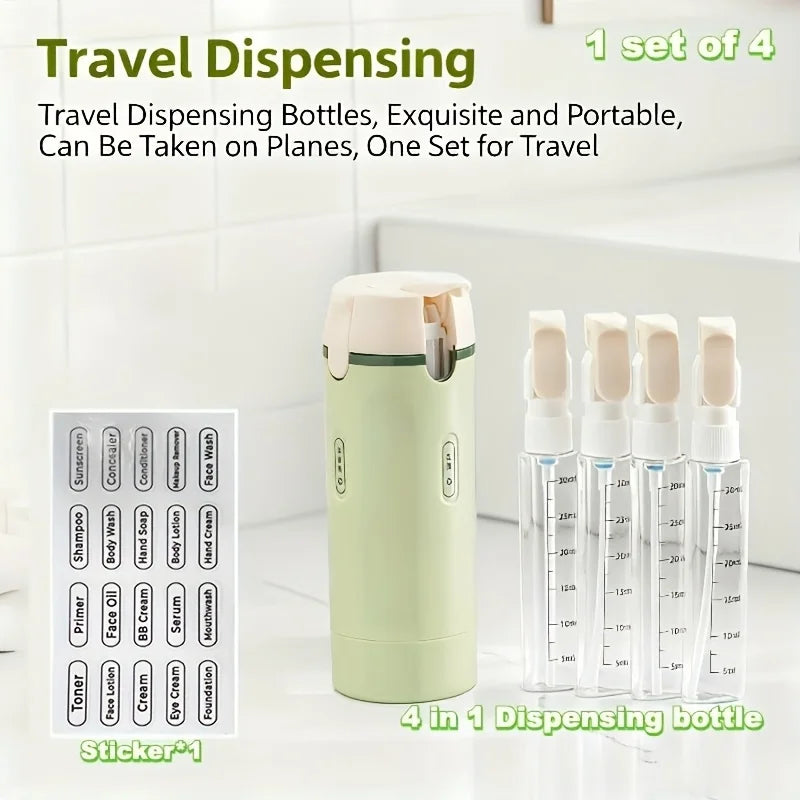 4-in-1 Emulsion Dispenser Travel Bottle